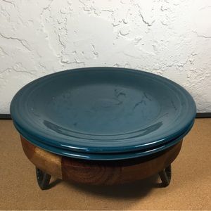 Fiesta ware Dinner plate in Juniper. Set of 2 in used condition- Retired color